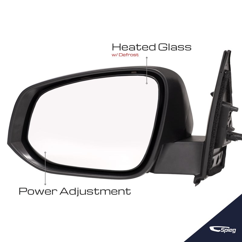 Spieg Driver Side Door Mirror for 2013 2014 2015 Toyota RAV4 Power Glass Heated Turn Signal Light Painted White 7 Pins Left Mirror TO1320310 - Image 2